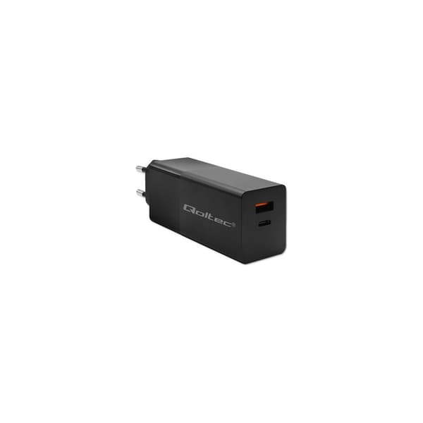 Qoltec Power Pro strömadapter - GaN, 5-20V, 1,5-5A - USB-C, USB - 100 watt