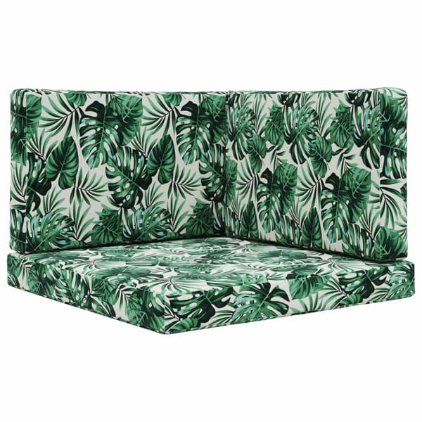 Utomhus Soffa Kudde 3 pcs Bladmönster Polyester