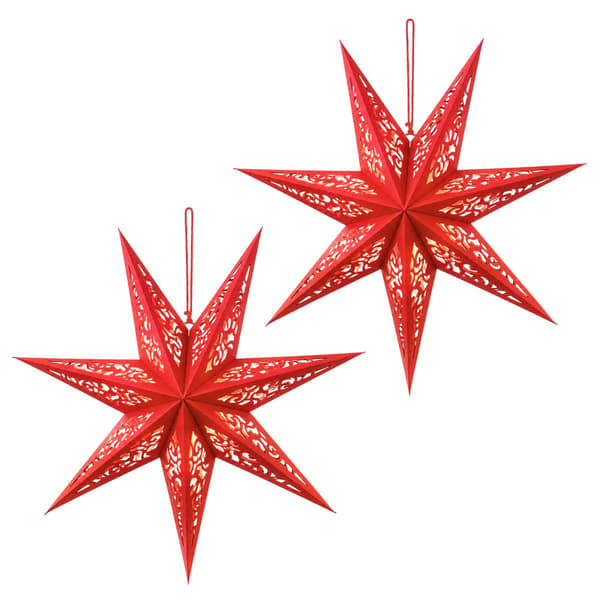 Julbelysning RAAHE 2 st 10 LED-lampor Varmvit 45 x 6 x 45 cm