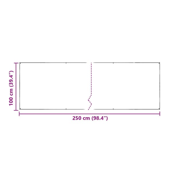 Växtskydd Transparent 2,5 x 1 m PE