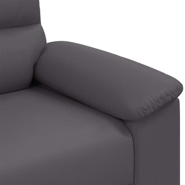 Soffa grå 100x81x84 cm konstläder