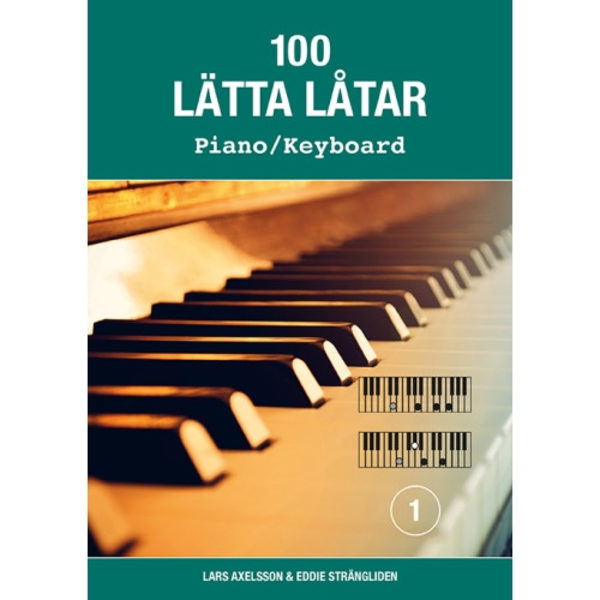 100 lätta låtar piano/keyboard 1 (häftad)