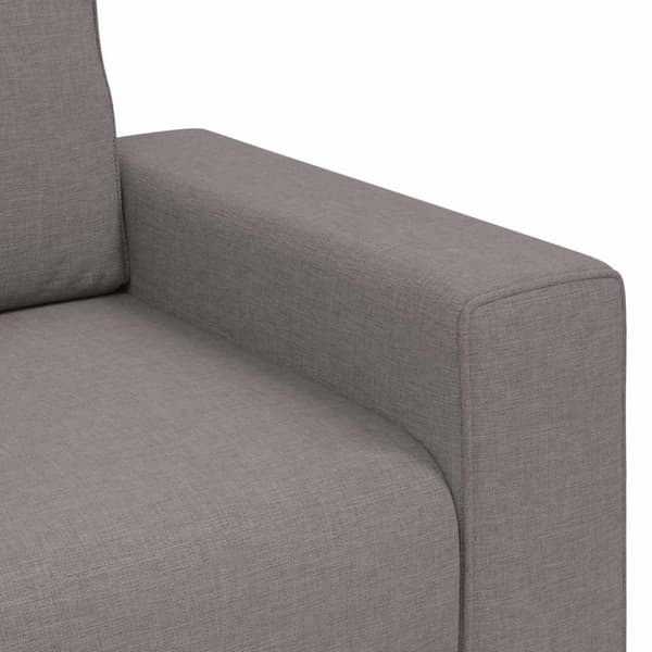 2-sitssoffa taupe 160x77x82 cm tyg