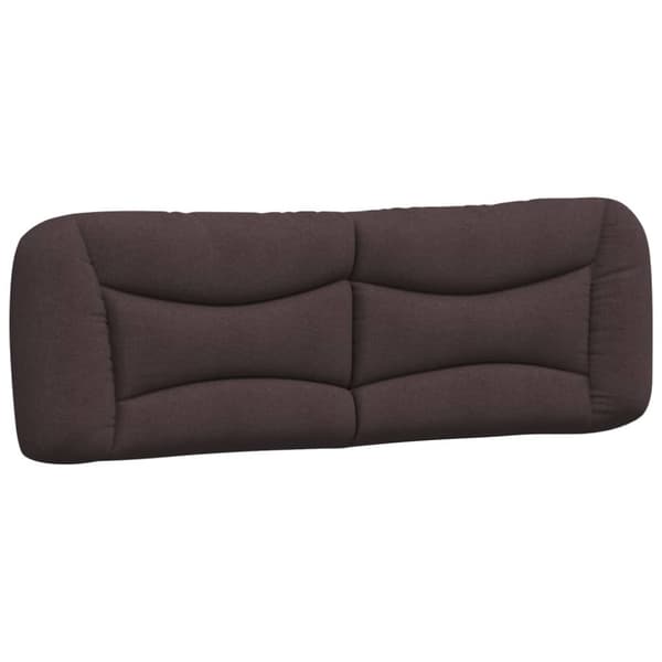 Headboard Cushion "Hvar" Dark Brown 160 cm Fabric