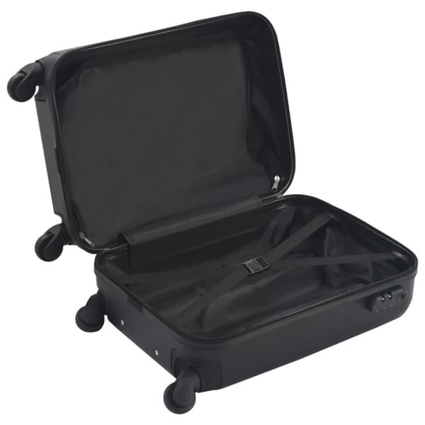 Hård resväska svart ABS