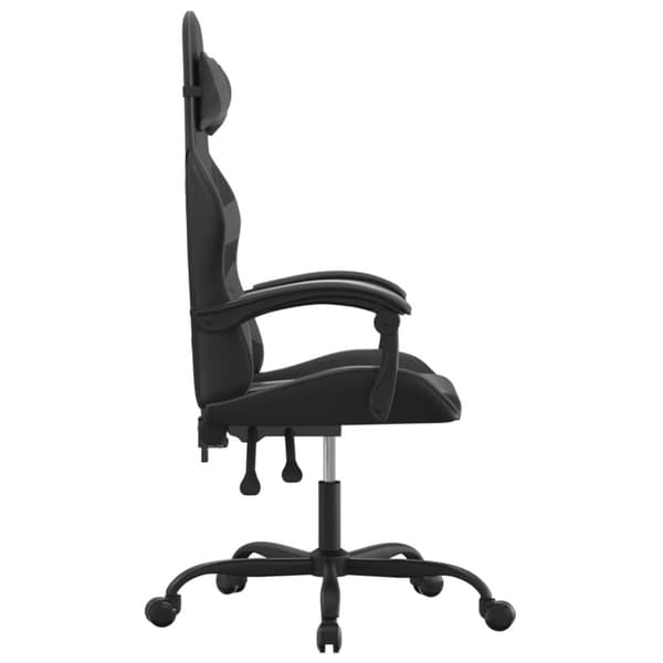 Gamingstol svart och grå konstläder
