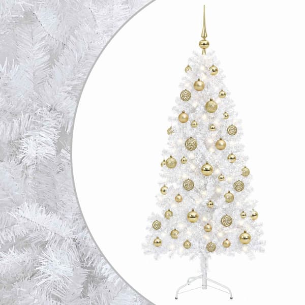 Plast Hingad Julgran 150 cm 150 LED-lampor Varmvit