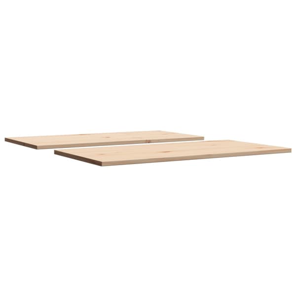 Bordsskivor 2 st 90x45x1,7 cm rektangulär massiv furu