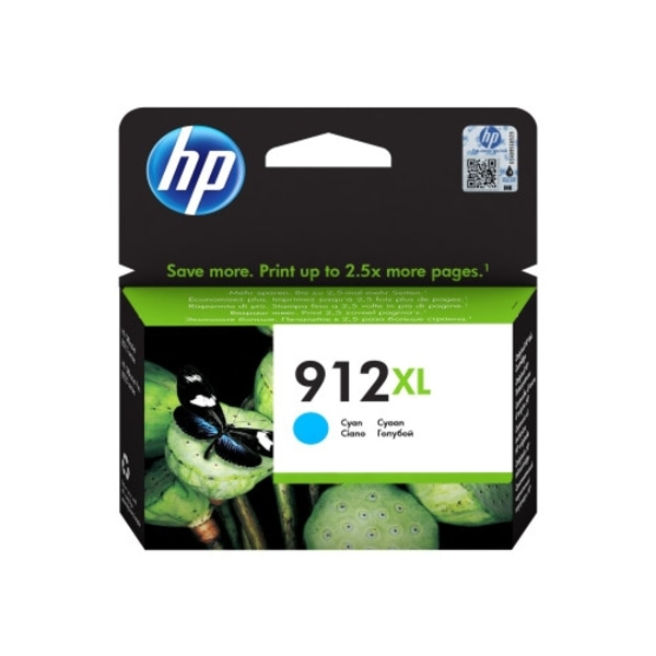 HP 912XL - Lång livslängd - cyan - original - bläckpatron