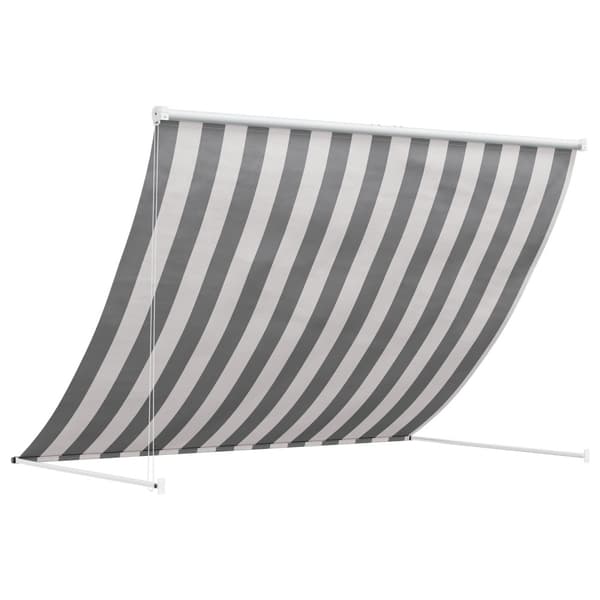 Markis Antracit och vitt 200 x 150 cm
