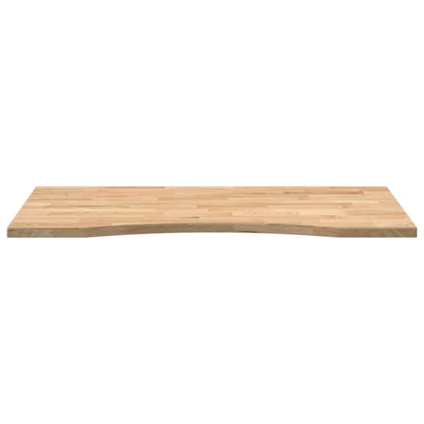 Bordsskiva obehandlad 100x60x2,5 cm massiv ek rektangulär
