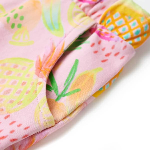 Barnshorts med snöre mild rosa 116
