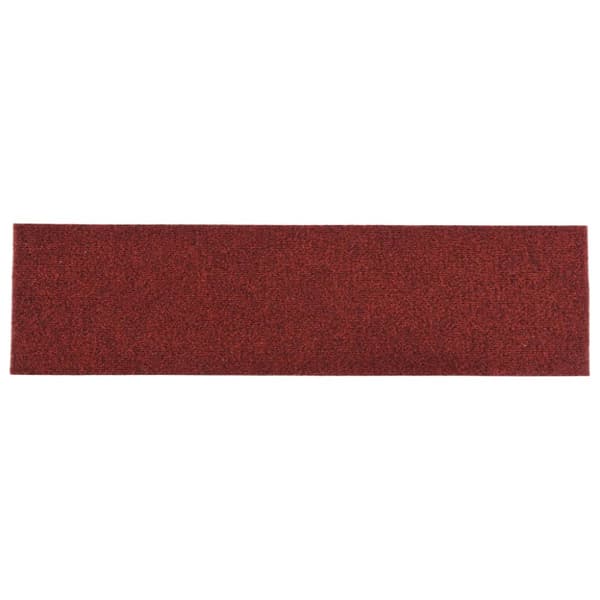 Trappmattor självhäftande 15 st 76x20 cm bordeauxröd rektangulär