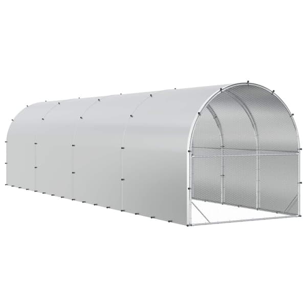 Hönsgård Silver 800 x 200 x 200 cm Galvaniserat stål