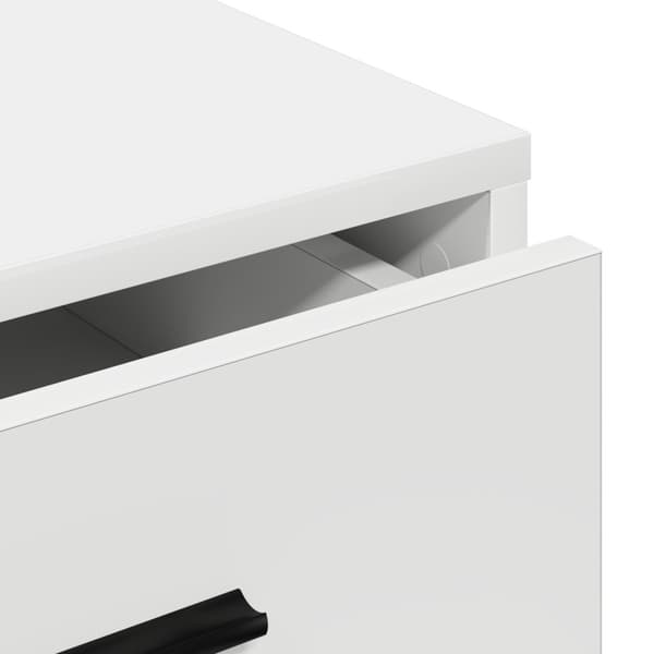 Sideboard med låda Vit 40 x 41 x 75 cm Konstruerat trä