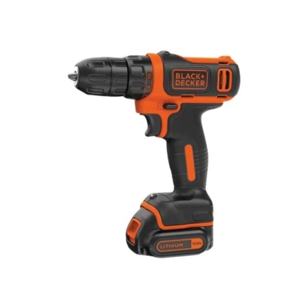 BLACK+DECKER BDCDD12KB-QW - borr/drivare - sladdlös - 2 batterier