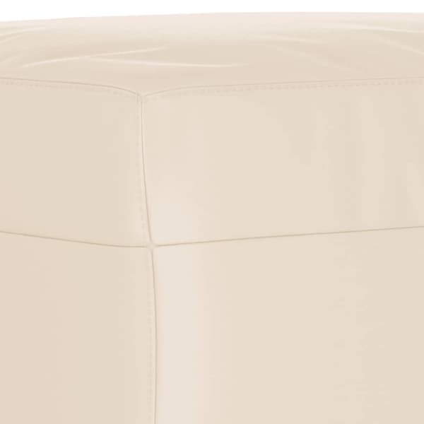 Soffgrupp med kuddar 3 delar beige mikrofibertyg