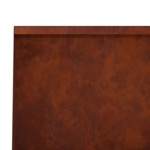 Stödvägg 2 st 60 x 12 x 40 cm Väderbeständig stål Rostig