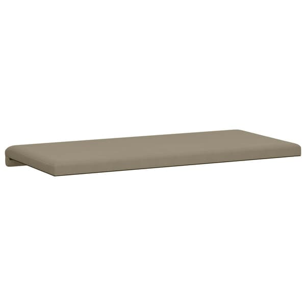 Bänk kudde Texturerad Sammet Kaki Djup 35 cm