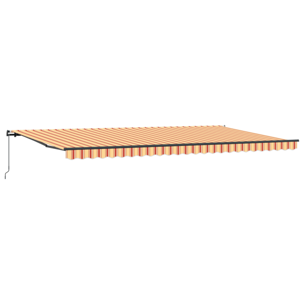 Utfällbar markis Gul och Orange 600 × 350 cm Polyester och Stål