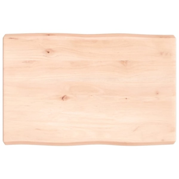 Bordsskiva 60x40x(2-6) cm obehandlad massiv ek levande kant