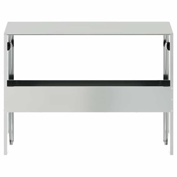 Fodertrog för boskap Silver 79 x 35 x 62 cm Galvaniserat Stål
