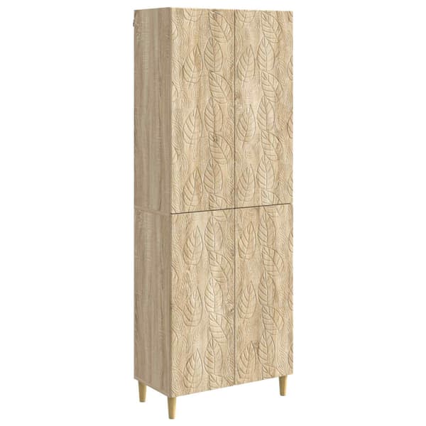 Skåpset 2 pcs Sonoma-ek Konstruerat trä