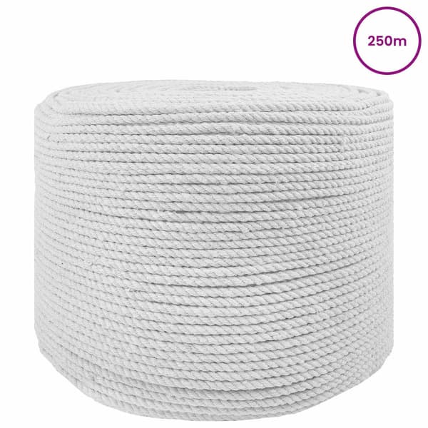 Rep Vit 0,8 x 0,8 x 25000 cm Bomull