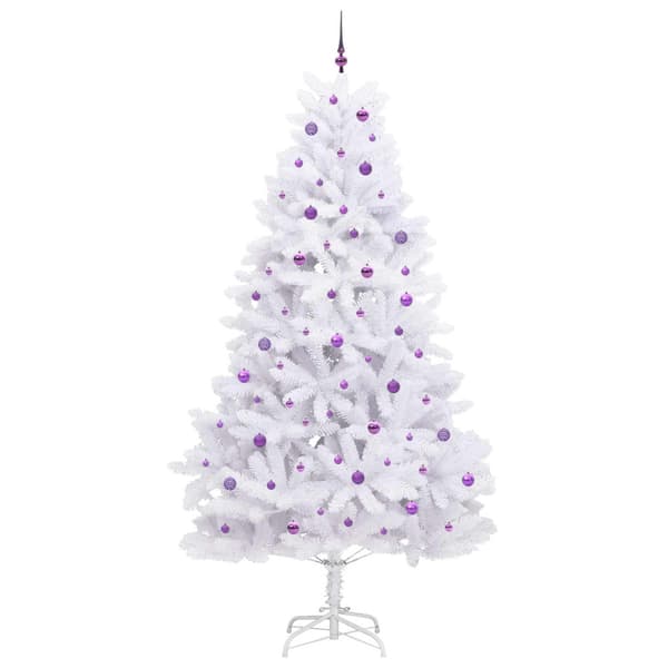 Plast Hingad Julgran Vit 270 cm PVC och stål