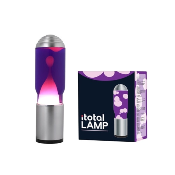 iTotal - Lamp ADA with Silver Base, Purple Liquid and White Wax - Purple (XL2198)