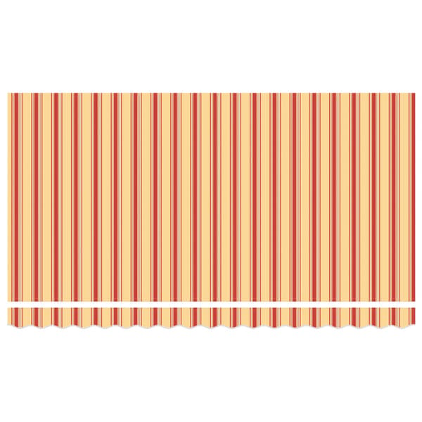 Markisväv Gul och Orange 380 x 195 cm Polyester