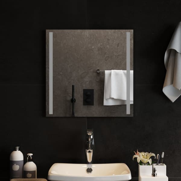 Badrumsspegel LED 50x50 cm