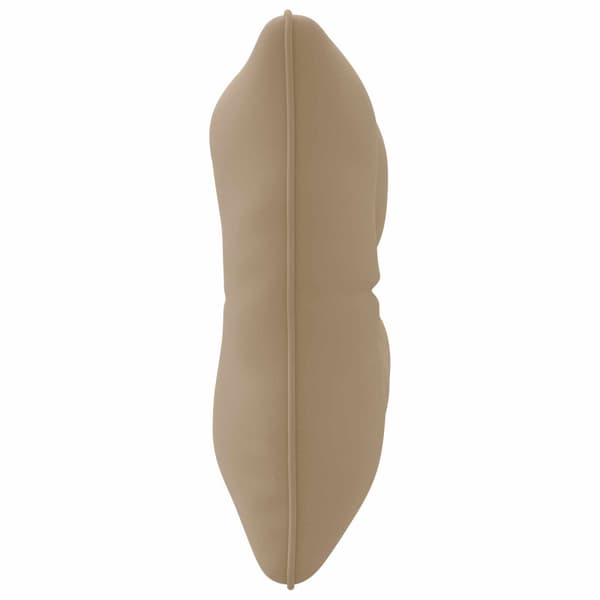 Ryggkudde PUTTEN 100% Polyester Taupe 60 x 40 x 10 cm