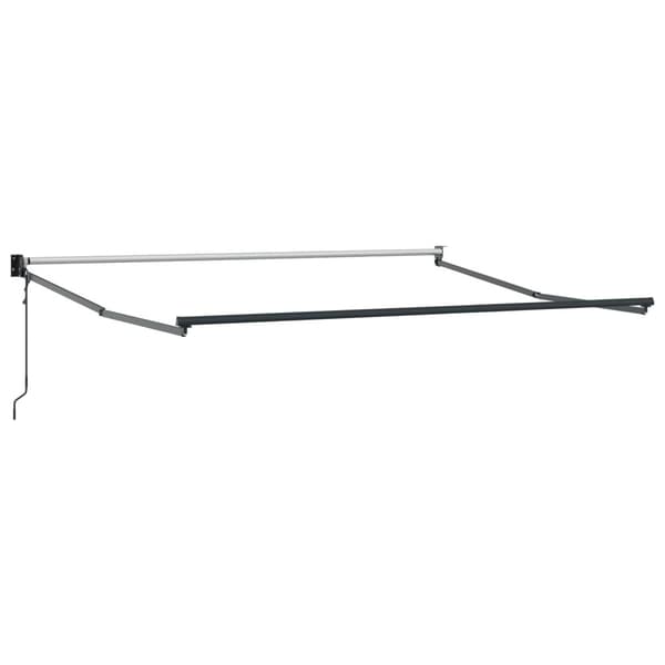 Markis Taupe 4 × 3 m Polyester och metall