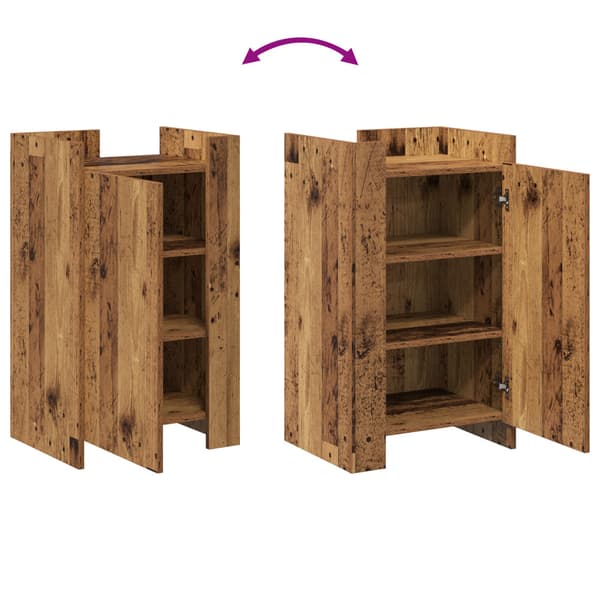 Sideboard Gammalt trä 45 x 35 x 75 cm
