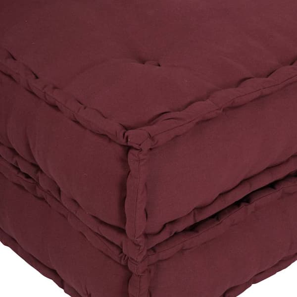 Modulär soffa rödbrun 70x70x36 tyg