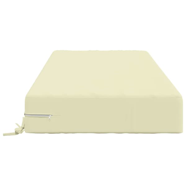 Sittkudde SOEST 100% Polyester Gräddvit 120 x 80 x 15 cm