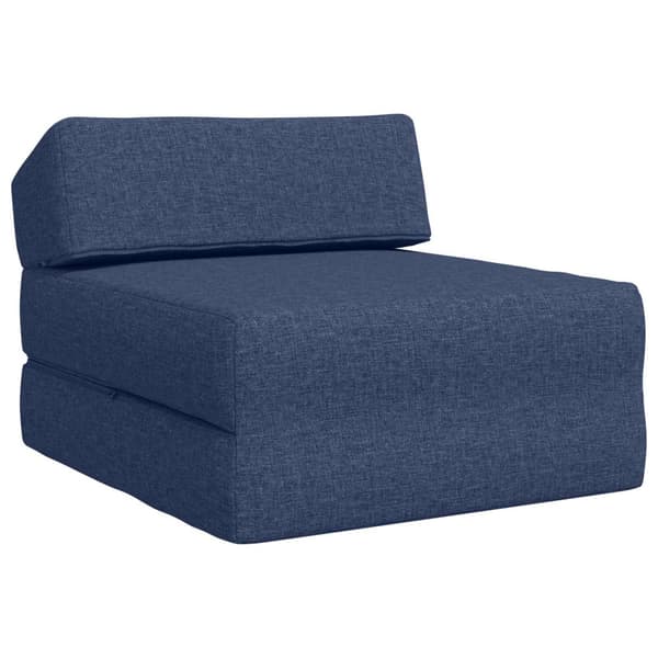Fällbar Soffbed Blå 60 x 70 x 41 cm Tyg