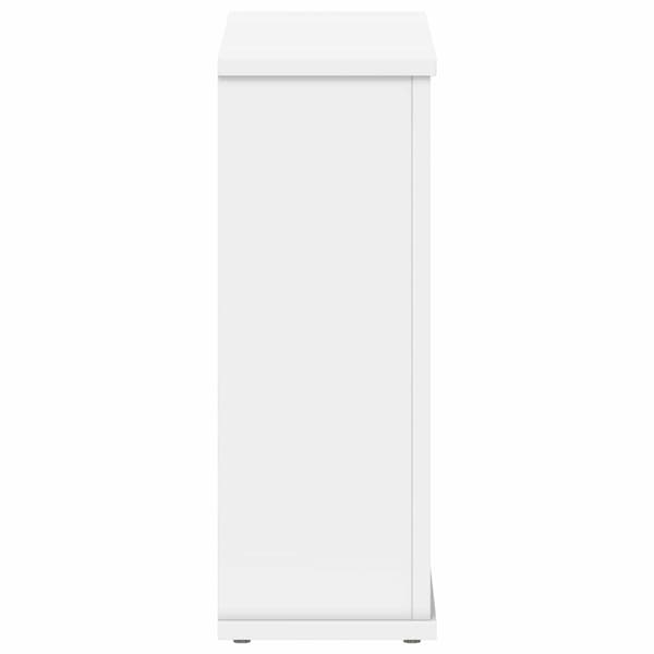Elektrisk eldstad Vit 47 x 18 x 48 cm Konstruerat trä