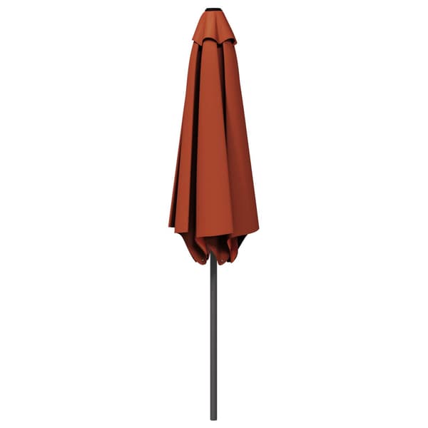 Trädgårdsparasol 230 x 230 cm Polyester Rektangulär Terracotta