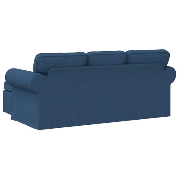 Soffa Blå 195 x 138 x 80 cm tyg