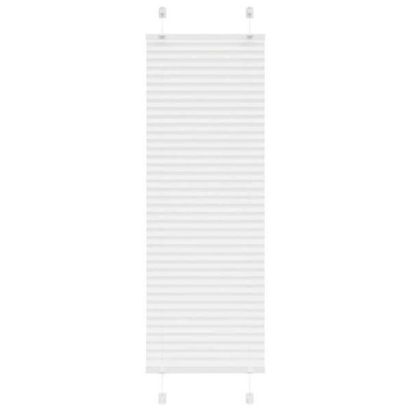 Plisserad persienn vit 40x100cm tyg bredd 39,4cm polyester