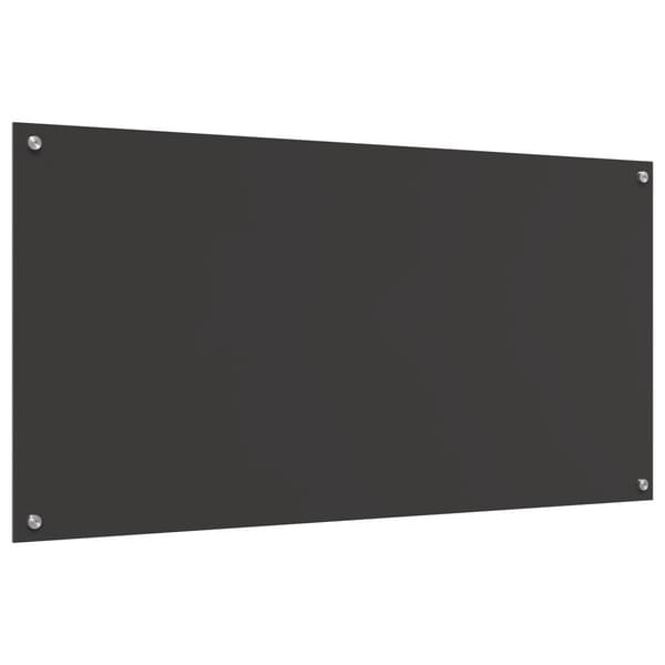 Köksskydd Mörkgrå 120 x 60 cm härdat glas