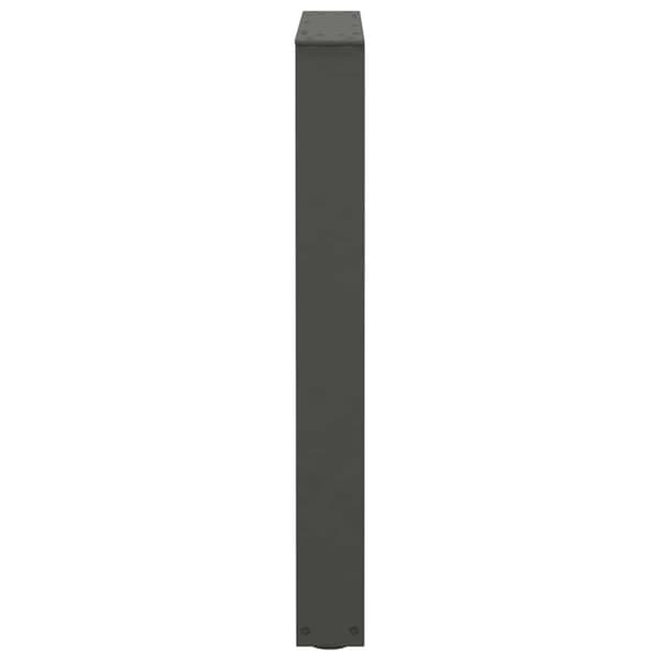 Matbordsben V-formade 2 st antracit 60x(72-73,3) cm stål