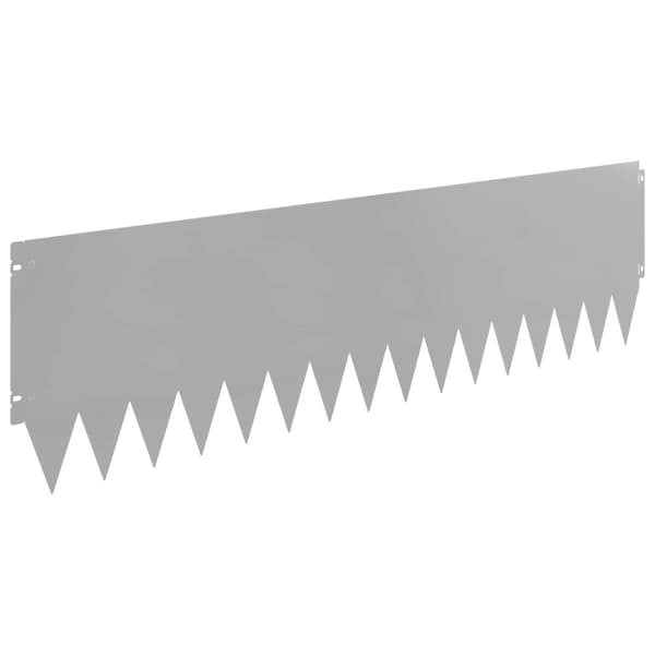 Kant för gräsmatta 20 pcs 103 x 30 cm Stål Silver