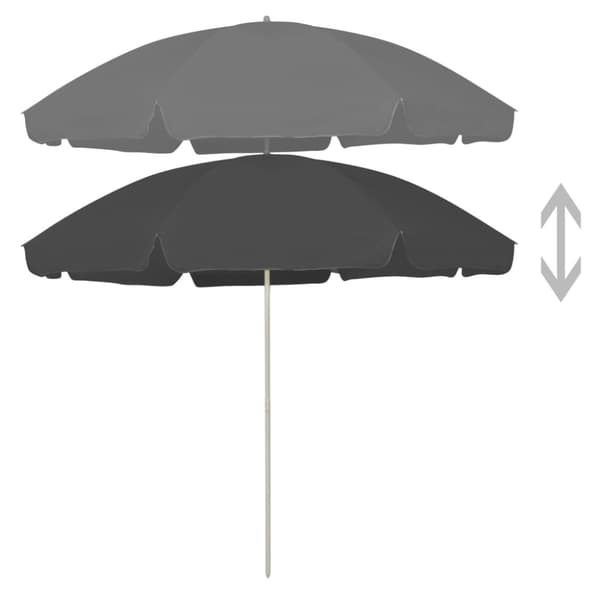 Strandparasoll antracit 300 cm