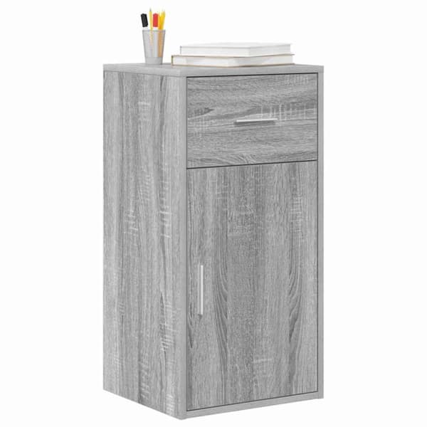 Sideboard med låda Grå Sonoma 38 x 34 x 75 cm