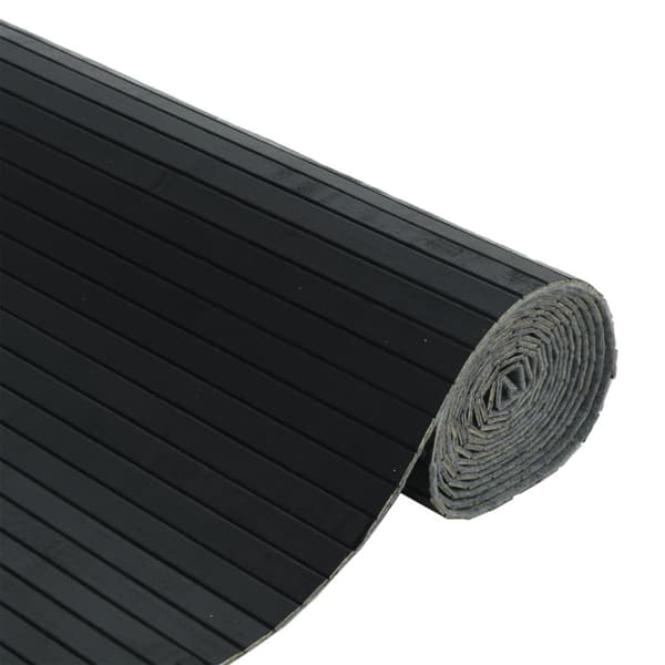 Rumsavdelare svart bredd 600 cm höjd 165 cm bambu