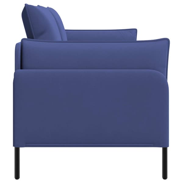 2-sits soffa 2-sits Polisblå 188 x 81 x 89 cm Sammet