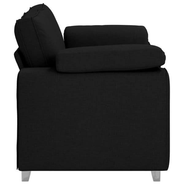 Tvåsitssoffa Svart 160 cm tyg